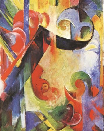 Franz Marc Broken Forms (mk34) oil painting picture